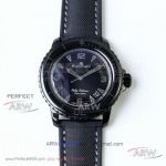 ZF Factory Blancpain Fifty Fathoms 5015-11C30-52 Dark Blue Dial Black Fabric Strap Swiss Automatic 45mm Watch